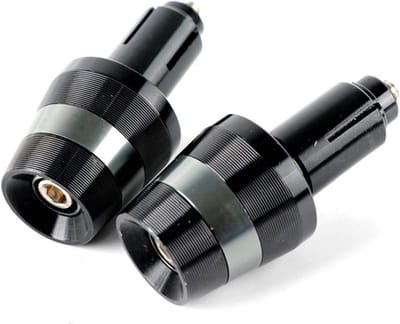 Motor Stuur Grips - Handvat Covers - Motor Rijden - CNC Aluminium - 22mm - Grijs