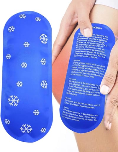 Koeling Elementen - IJsblokken Vriezer - Eten Koel Houden - Hoge Dichtheid Afdichting - 100 g - Grijs Blauw