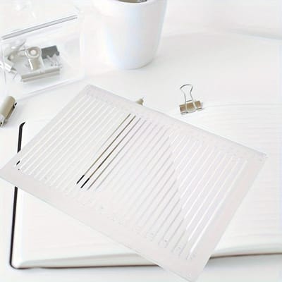 Precisie 0,39  Lijngeleider met Afstand - Duurzaam PVC Schrijfsjabloon voor Journals, Papieren & Kaarten transparant