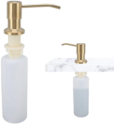 Dailygoods- Zeepdispenser 300ml - Gootsteen/Keuken - Wandmontage - Roestvrij Staal - Duurzaam - Eenvoudig bijvullen - Afwasmiddelhouder