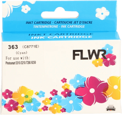 FLWR - Cartridges / HP 363 / cyaan / Geschikt voor HP