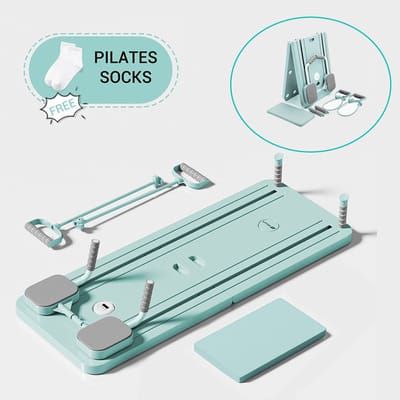 4-in-1 Pilates Trainer, Pilates Corrector, Push-Up Ab Roller - Groen