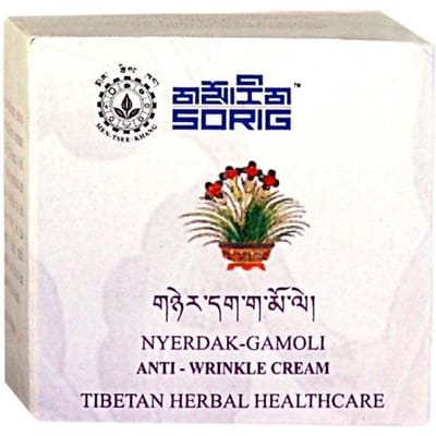 Nierdak-Gamoli: Tibetaanse verjongende crème (40 gr), Nyerdak-Gamoli antirimpelcrème, Sorig 10.25 beige