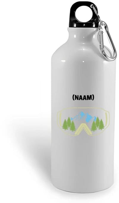 Hacebo® - Snowboard met eigen naam waterfles - Snowboarden - Snowboarders - Wintersport - water fles - 400ML