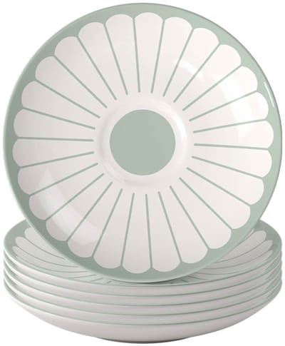 Kaffeeuntertassen Fleur Couleur ø 14,8 cm Set van 6