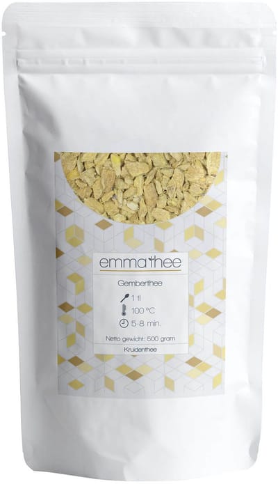 Gember thee 500 gram – Kruidenthee – Verse Gemberthee – Losse Kruiden – Gezonde Thee - Losse Thee