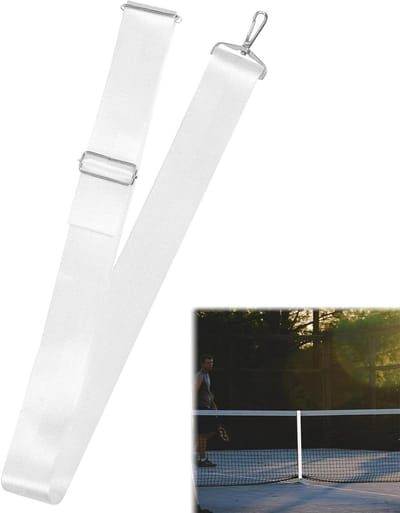 Verstelbare Tennistrainingsnet Middenriem - Duurzaam en Hoogte Verstelbaar - Accessoires voor Tennisnet - 2,2 m x 5 cm
