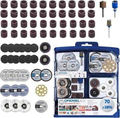 SpeedClic 725 Multitool Accessoireset, met 70 Accessoires, Incl. 2x Opspandoorn