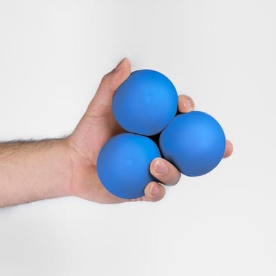 Jongleerballen - Oefenballen - Behendigheid Trainen - Zachte Vulling - 67 mm 135 gram - Blauw UV