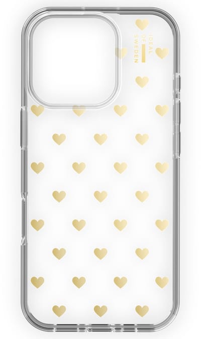 iDeal of Sweden Mirror Case geschikt voor Apple iPhone 16 Pro Max - Golden Hearts