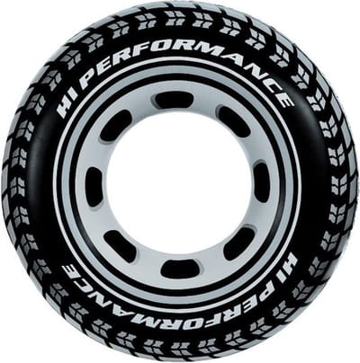 Opblaasbare Band - Autoband - 91cm - Zwart met Grijs