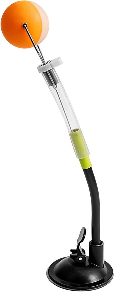 Professionele tafeltennistrainer met verstelbare reboundbal en clip voor effectieve training, 30 cm lang