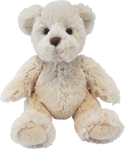 Suki Gifts pluche knuffel dieren teddy beer/beren - beige - 19 cm - Speelgoed knuffelbeesten