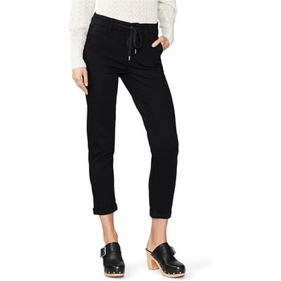 PAIGE Christy Pant Black Shadow Size: W23 | Straight Pants Outlet | Dames | Zwart
