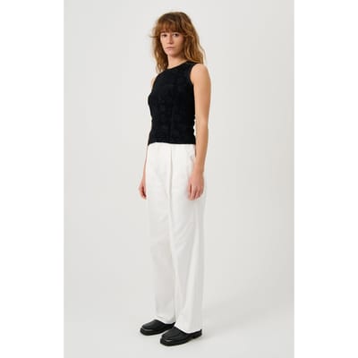 Soulland Mira Plush Top Black Maat: XXS/XS | Mouwloze Tops Outlet | Unisex | Zwart