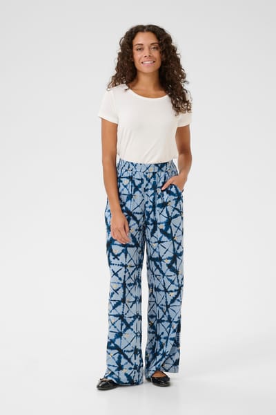 Casual broek Relaxed fit Blue Batik blue