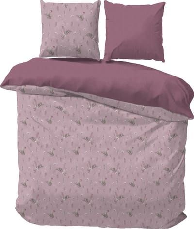 iSleep Dekbedovertrek Debby - Litsjumeaux XL - 260x200/220 cm - Roze