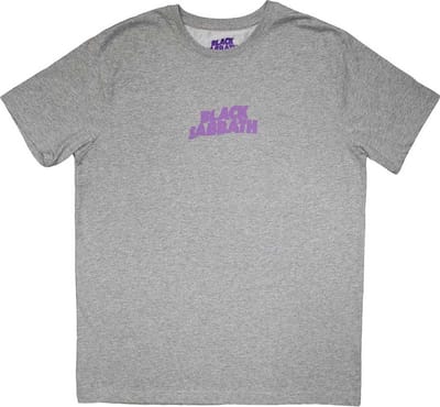 Black Sabbath - Mini Wavy Logo Heren T-shirt - S - Grijs