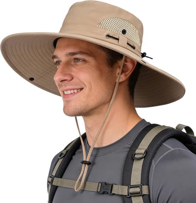 Mesh zonnekap heren - lichtgewicht - ademend - perfect voor zonnige dagen - SnelShoppen