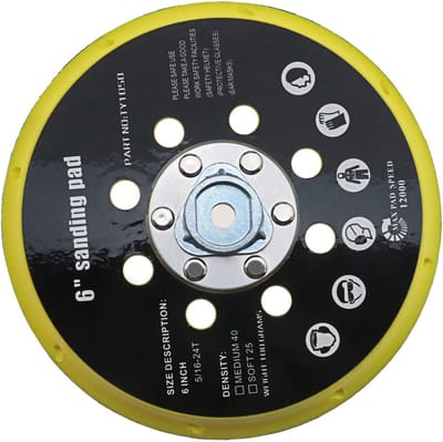 Dailygoods- Schuurschijf 150 mm - 17 gaten - Compatibel met Makita/Festool - Kunststof - Eenvoudig te installeren - Goede ventilatie - Schuurpad