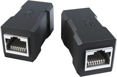 RJ45 Coupler met Extra Afscherming - Ethernet Kabelverlenger voor 10Gbit/s Netwerk