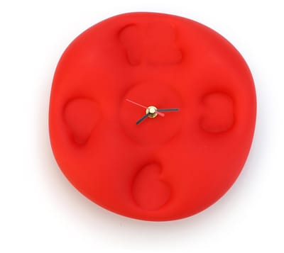 IKONIC - Klok - Bubble Clock Rood - Teun Zwets