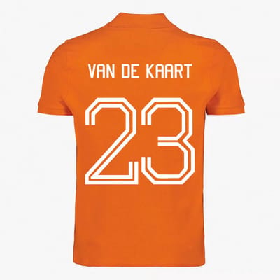 Oranje WK-EK Polo Shirt – Van De Kaart XS