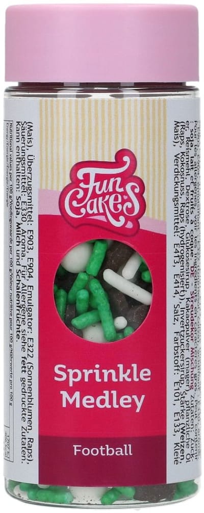 FunCakes Sprinkle Medley - Voetbal - 65g - Eetbare Taartdecoratie
