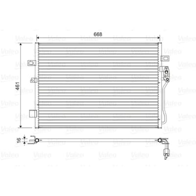 Condensator, airconditioning VALEO 822625
