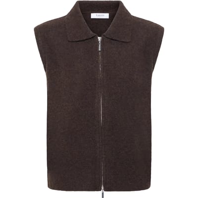 b.young - BYOMEA ZIPPER SLIPOVER - Dames - Gebreide truien