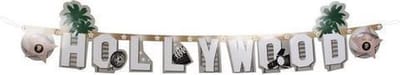 Vlaggenlijn Letters Hollywood 135 Cm Karton