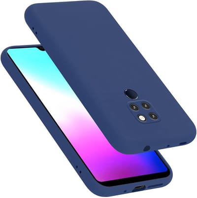 Cadorabo Hoesje geschikt voor Huawei MATE 20 in LIQUID BLAUW - Beschermhoes gemaakt van flexibel TPU silicone Case Cover