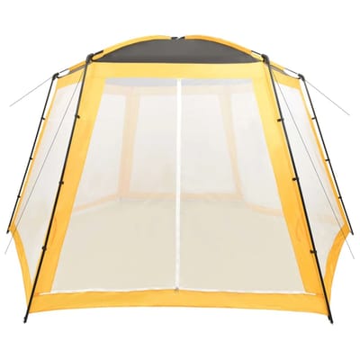 vidaXL - Zwembadtent - 500x433x250 - cm - stof - geel