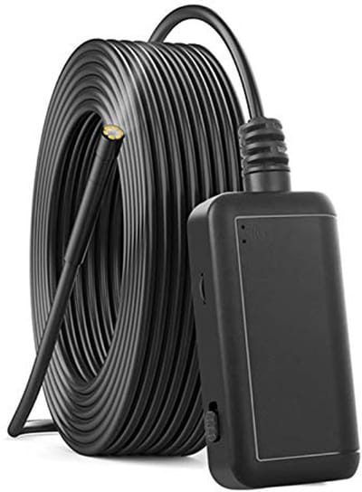 Inspectiecamera Endoscoop - Slangcamera WiFi - Leiding Inspectie - 5.5mm Lens - 2 meter - Zwart