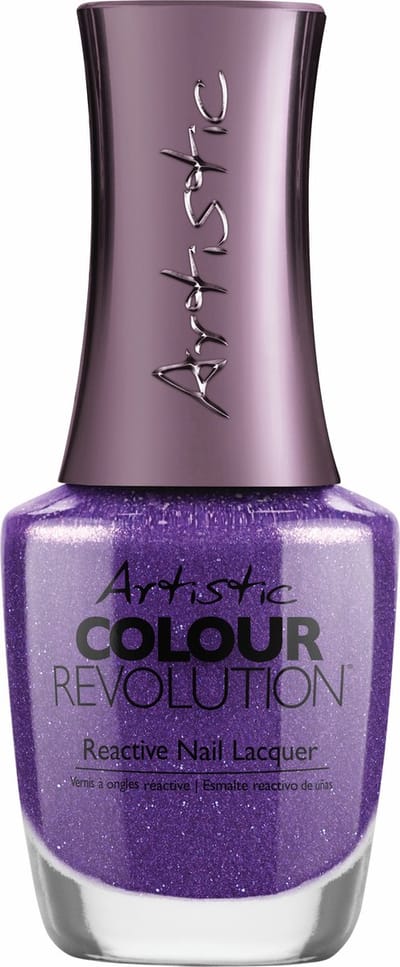 Artistic Nail Design Colour Revolution ' Caviar For Breakfast ' ( Paars Shimmer )