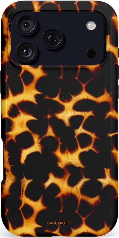 Casetastic hoesje geschikt voor Apple iPhone 17 Pro Max - MagSafe - Dubbellaagse bescherming - Gevaarlijkspoor - Fashion Case - Zwart Goud Bruin