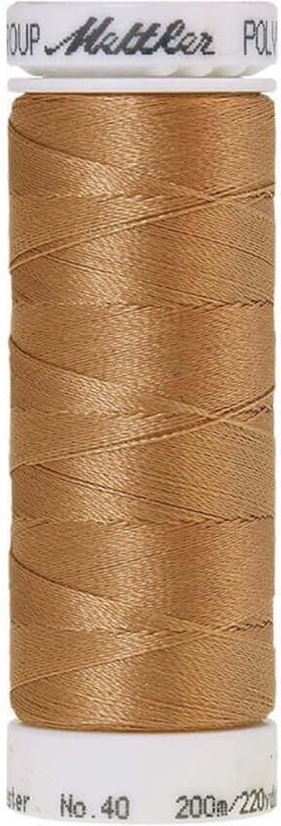 AMANN POLYSHEEN NAAI-BORDUURGAREN, COL-0934 BRUIN, 200M, PER STUK.