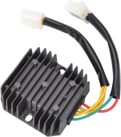 Spanningsregelaar Gelijkrichter - Motor Lader - Motor Elektronica - Stabiel Uitgangsvermogen - 5 Draden - Zwart