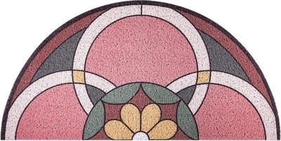 La'Moussawi ® Stijlvolle Halfronde Antislipmat voor Voordeur met Gemakkelijk Onderhoud
