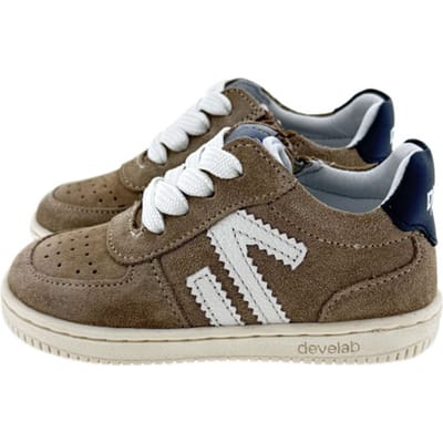 Develab - 44427 - Lage schoenenJongensKindersneakers - Kleur: Wit/beige - Maat: 21