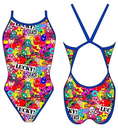 Turbo Lucky Race Zwemkleding Veelkleurig XL Vrouw