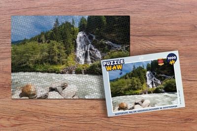 Puzzel Waterval bij de Grossglockner in Oostenrijk - Legpuzzel - Puzzel 1000 stukjes volwassenen