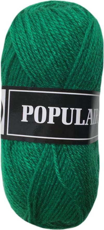 Beijer BV Populair acryl garen - kerst groen (95) - pendikte 3,5 a 4mm - 10 bollen