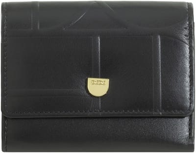 DuDu Up Portemonnee Leer 11 cm - Dames - Horizontaal - black-nude