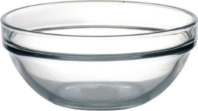 Luminarc glazen schaal/kom - Dia 20 x H10 cm - Sla/salade serveren - Schalen/kommen van glas - Stapelbaar