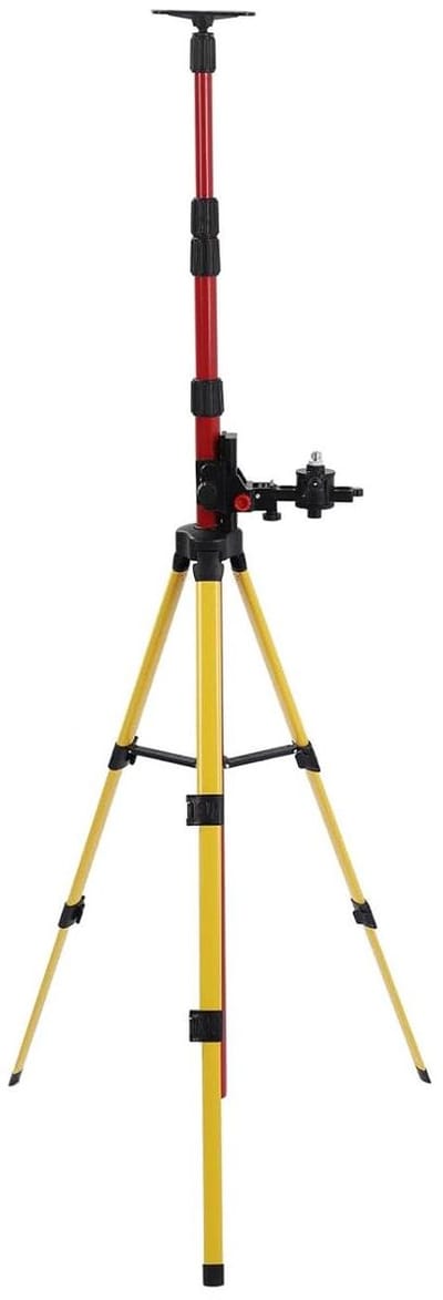 Allecto Plus - Telescopische steunstang voor treden van roestvrij staal | Verstelbare basis | Lengte 114-388 mm | Robuust en sterk | Installatiehouder | Compatibel met diverse toepassingen