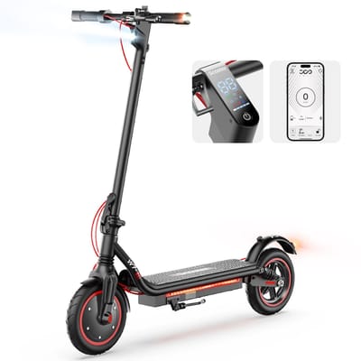 IScooter W7 Trottinette Électrique Pliable pour Adulte Moteur 350W Batterie 37V7.3Ah Pneus Tout-Terrain 8,5 Pouces EScooter de Montagne noir