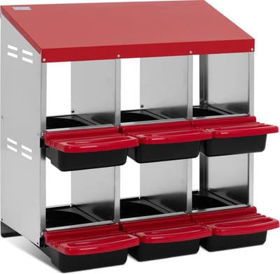 Wiesenfield Legnest - 6 vakken - gegalvaniseerd staal - wandmontage 10280585
