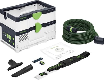 Mobiel Systeem - Stofzuiger Container - Werkplaats Stofvrij - Draadloze Werking - 39x29x30cm - Grijs