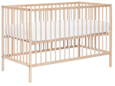 Europe Baby Ledikant - Solid Beech - 60 x 120 cm - Naturel